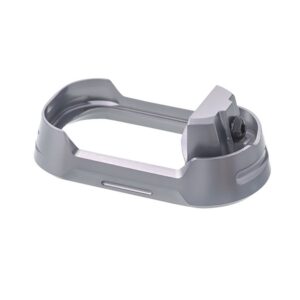 Tyrant Designs CNC TDG17MWG4GREYBLACKSCRE Magwell Fits Glock 17 Gen4 Grey Aluminum