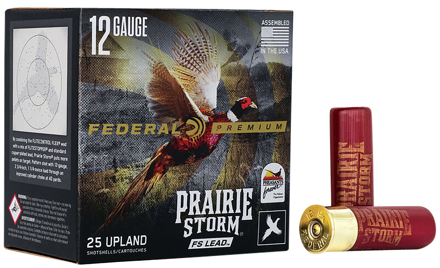 Federal PFX129FS6 Premium Prairie Storm FS 12Gauge 3" 1 5/8oz 6Shot 25 per Box/10 Case
