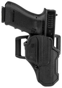 Blackhawk 410701BKR T-Series L2C Non-Light Bearing OWB Black Polymer Belt Clip Compatible with Glock 19/23/26/27/32/33/45 Right Hand