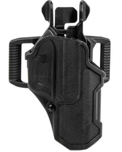 Blackhawk 410200BKL T-Series L2C Light Bearing OWB Black Polymer Belt Slide Compatible with Glock 17/19/22/23/31/32/45/47 Left Hand
