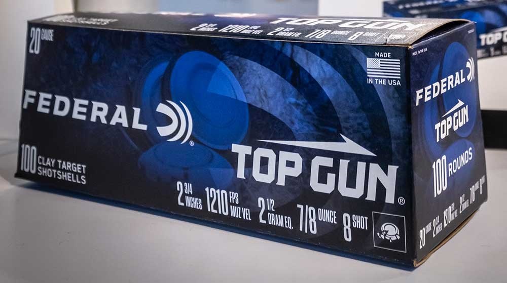 Federal Top Gun Ss 100 Packs 20 Gauge 2 3/4" 7/8OZ 2.5DR 8 100CT Ammo 100-Round