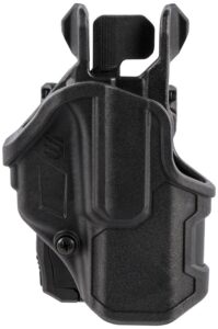 Blackhawk 410776BKR T-Series L2C Non-Light Bearing OWB Black Polymer Belt Slide Compatible with Glock 48 Right Hand