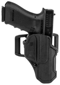 Blackhawk 410713BKR T-Series L2C Non-Light Bearing OWB Black Polymer Belt Loop/Clip Compatible with Glock 20/21/37/38 Right Hand