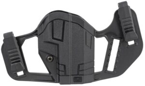 Uncle Mike's 79077 Apparition IWB/OWB Belt Clip Mount Compatible with Glock 43/43X/Springfield Hellcat Black Polymer Ambidextrous