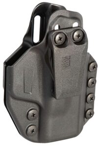 Blackhawk 416076BK Stache IWB Size 76 Black Polymer Belt Clip Compatible with Glock 48/S&W Shield EZ9 Ambidextrous