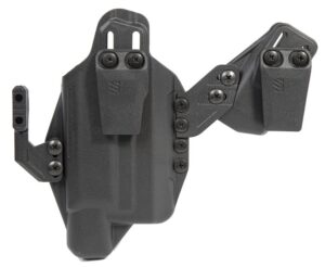 Blackhawk 416702BK Stache IWB Size 02 Black Polymer Belt Clip Compatible with Glock 19/23/32/45 Belt 1.50" Wide Ambidextrous