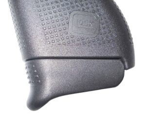 Pearce Grip PG43+1 Magazine Extension Made of Polymer with Black Finish & 3/4" Gripping Surface for Glock 43 (Adds 1-Round)