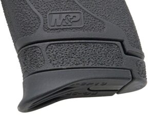 Pearce Grip PGSP13 Grip Extension Black Textured Polymer, Fits 13-Round/15-Round Magazines for S&W Equalizer & M&P Shield Plus