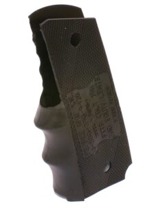 Pearce Grip PG19111 1911 Finger Groove Insert 1911-Style Government Black Rubber