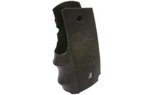 Pearce Grip PGOM1 1911 Finger Groove Insert 1911-Style Compact Black Rubber