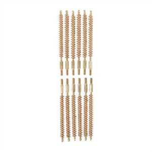Sinclair International Dozen Pack Bronze Rifle Brushes BRONZE RIFLE BORE BRUSH, 20 CALIBER, 8-32M, 12 PACK