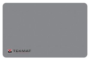 TekMat TEKR17TMLOGOGY Cleaning Mat Gray Rubber 11"x17" TEKMAT Logo