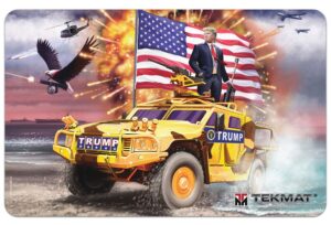 TekMat TEKR17TRUMP Trump Cleaning Mat Multi-Color Rubber 11"x17" Trump Freedom Portrait