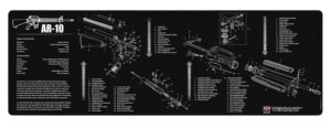 TekMat TEKR36AR10 AR-10 Cleaning Mat Black/White Rubber 12"x36" AR-10 Parts Diagram