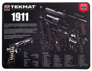 TekMat TEKR2019113D Ultra 20 Cleaning Mat Black/White Rubber 15"x20" 1911 Parts Diagram