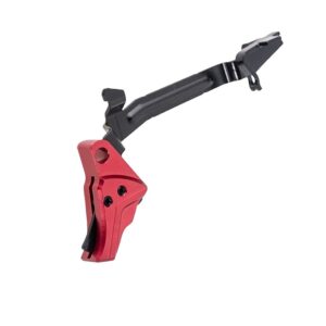 Tyrant Designs CNC TDGTRIG34REDBLACKBAR I.T.T.S Trigger/Bar Red/Black Fits Glock Gen3-4
