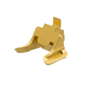 Tyrant Designs CNC TDVP9EGOLD Extended Magazine Release 9mm/40 S&W Fits Heckler & Koch VP9/VP40 Gold Aluminum