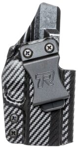 Rounded Gear GLKG43CFRHVAR Kydex IWB Black Kydex Fits Glock 43 Belt Clip Right Hand