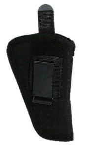 Uncle Mike's 21106 GunMate Hip Holster Size 06 Black Tri-Laminate Belt Clip/Belt Loop Fits Med Frame Pistol Fits 4" Barrel Belt 2" Wide Ambidextrous
