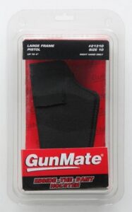 Uncle Mike's 21310 GunMate Holster IWB Size 10 Black Tri-Laminate Belt Clip Fits Large Frame Pistol Fits 4" Barrel Ambidextrous