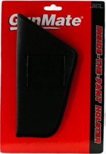 Uncle Mike's 21312 GunMate Holster IWB Size 12 Black Tri-Laminate Belt Clip Fits Large Frame Pistol Fits 4-5" Barrel Ambidextrous