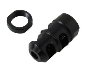 Kel-Tec PLRSU582 PLR-22 Muzzle Brake Kit Black Steel with 1/2"-28 Tpi Threads for 22 LR Kel-Tec PLR-16