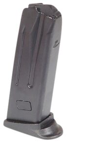 Heckler & Koch HK 50259084 P2000 Black Detachable with Extended Floor Plate 10-Round 9mm Luger for H&K P2000/USP Compact