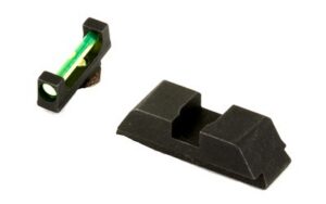 Ameriglo Target Sight Green Fiber 115 Front Black Rear G17/19/22/23/26/27 34/35/37