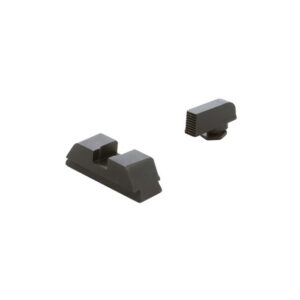 Ameriglo Sights Target Glock Gen 5 9MM/40 Serrated Front Flat Black Rear