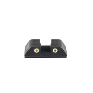 Tritium Rear Sight for Glock (42/43/43X/48)Yellow Tritium 2-Dot White Outline