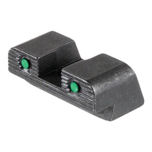 Green Tritium 2-Dot Black Outlines .240in H Square Notch Hellcat OSP with Seration