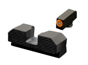 Minimalist Night Sights for Glock 17,19,22-24,26,27,31-36,38 Min Night Sights-Glock 17,19,22-24,26,27,31-36,38 Black/Orange