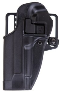 Blackhawk 410504BKL Serpa CQC OWB Size 04 Matte Black Polymer Belt Loop/Paddle Compatible with Beretta 92/96/M9 Left Hand
