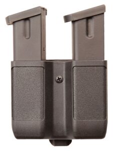 Blackhawk 410610PBK Double Magazine Case Black Polymer Belt Clip Compatible with Double Stack 9mm/10mm/40/45/357