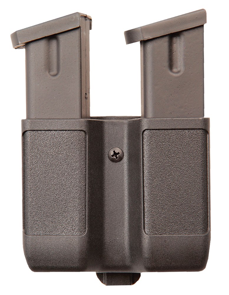 Blackhawk 410610PBK Double Magazine Case Black Polymer Belt Clip Compatible with Double Stack 9mm/10mm/40/45/357