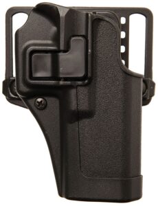Blackhawk 410530BKR Serpa CQC OWB Size 30 Matte Black Polymer Belt Loop/Paddle Compatible with Glock 29/30/39 Right Hand