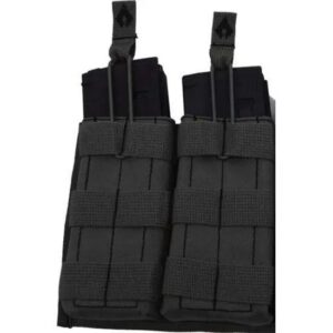 Open Top Double Magazine Pouch Black