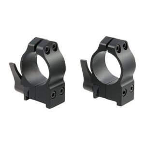 Warne Maxima Grooved Receiver Line Quick Detach Ruger Rings QD Grl Ruger #1, Blackhawk, Mini 14 Rings 1 Inch Med Matte