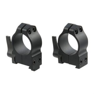 CZ 550 Quick Detach Scope Rings 1'' Medium (0.925'') QD 19MM Dovetail Rings, Black