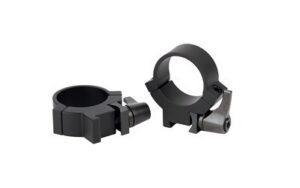 Warne Maxima Horizontal QD Rimfire Scope Rings 3/8 Dovetail Matte Black 1 In. Medium