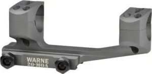 Warne War Mount 20MOA 1 Msr Gray Ext Skeletonized