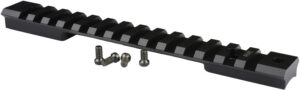 Warne 7676M Mountain Tech Tactical Rail Black Anodized Aluminum Winchester Model 70/Marlin XL-7 Long Action, 0 MOA