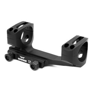 Warne Msr Lr for Picatinny Rail Extended Skeletonized 1 in Msr Mount Black 20MOA