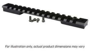 Warne 7654M Mountain Tech Tactical Rail Black Anodized Aluminum Weatherby Mark V 9 Lug Magnum (Except .240 WM) Magnum Action, 0 MOA