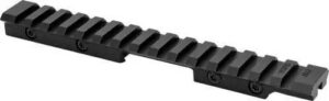 Warne 7757M Picatinny Rail 11mm Dovetail Black Aluminum Fits CZ 457 15 MOA