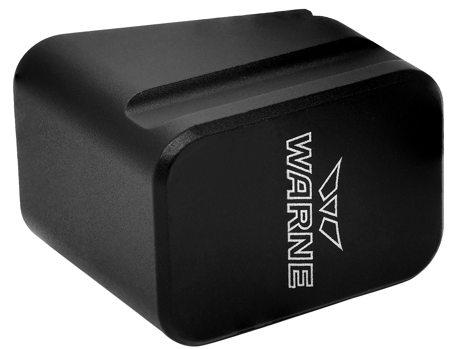 Warne MEG1754BLK Magazine Extension Made of 6061-T6 Aluminum with Hardcoat Anodized Black Finish for Glock 17, 22 Magazines (Adds 5-Round 9mm Luger