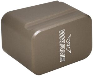 Warne 3113 Magazine Extension Made of 6061-T6 Aluminum with Hardcoat Anodized Flat Dark Earth Finish for Glock 17, 22 Magazines (Adds 5-Round 9mm
