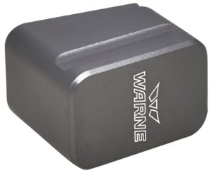 Warne MEG1754GR Magazine Extension Made of 6061-T6 Aluminum with Hardcoat Anodized Gray Finish for Glock 17, 22 Magazines (Adds 5-Round 9mm Luger