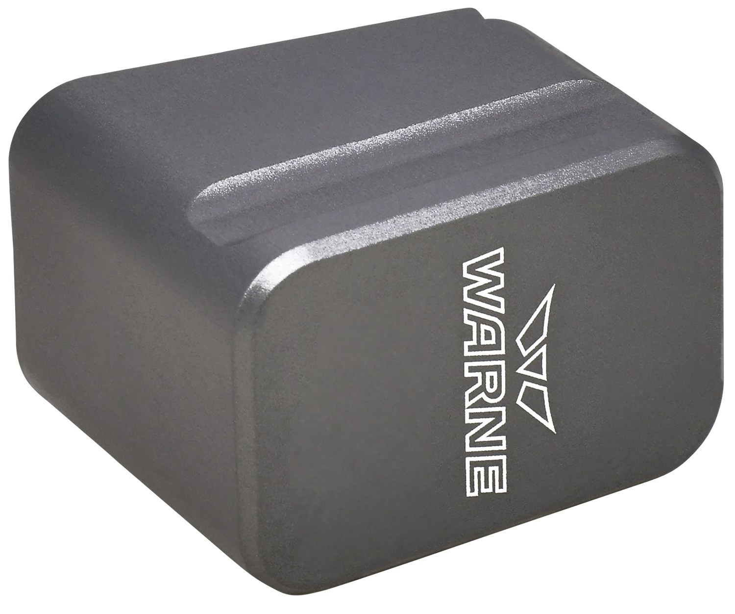 Warne MEG1954GR Magazine Extension Made of 6061-T6 Aluminum with Hardcoat Anodized Gray Finish for Glock 19, 23 Magazines (Adds 5-Round 9mm Luger