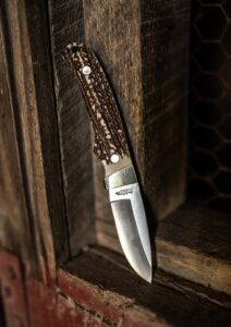Uncle Henry Old 1100089 Next Gen Staglon PH2N Pro Hunter 2.80" Fixed Drop Point Stainless Steel Blade 3.95" Staglon Handle Includes Sharpening